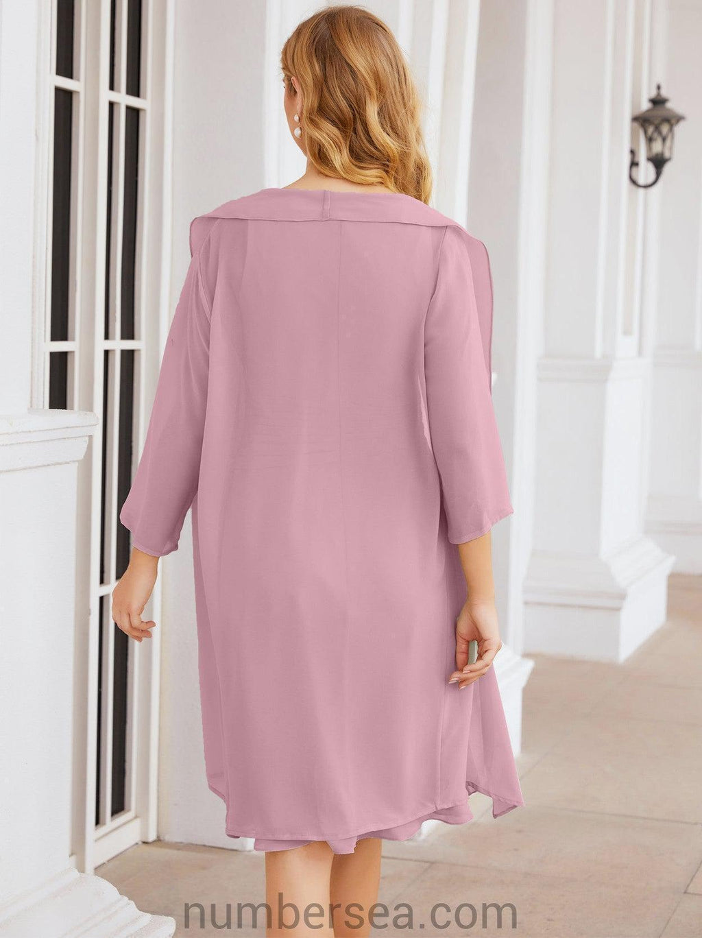 Sunnderly Mother of The Bride Dresses Prom Dress Casual Pleated Dress  SY28065