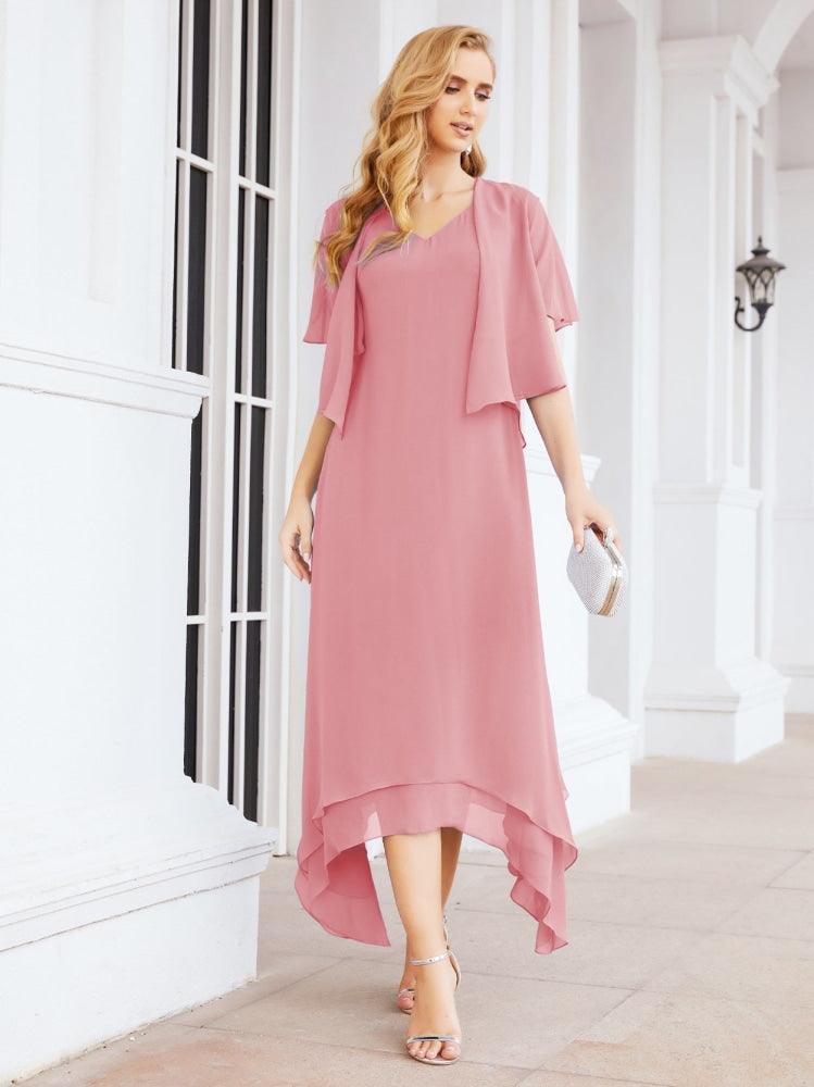 Sunnderly Two-Piece A-line Mother of The Bride Dress Formal Party Gown Dress SY28073