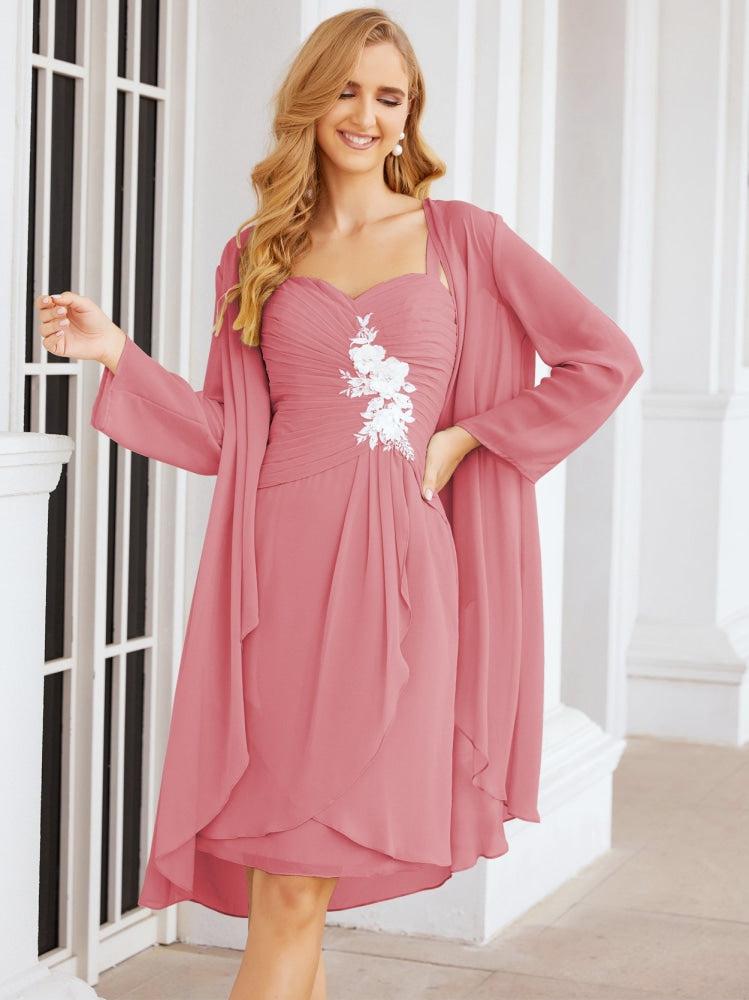 Sunnderly Mother of The Bride Groom Dresses Lace Appliques for Wedding Guest SY28066