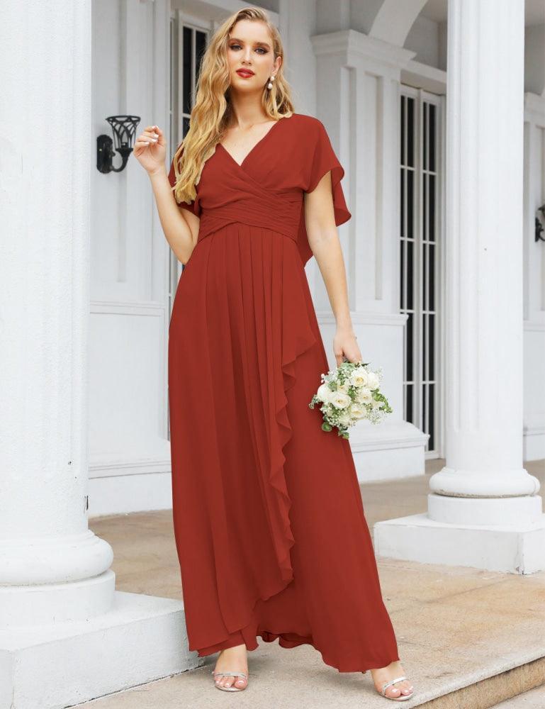 Numbersea Bridesmaid Dresses Backless Formal Prom Gowns for Evening Party Mother of The Bride Dress 28040