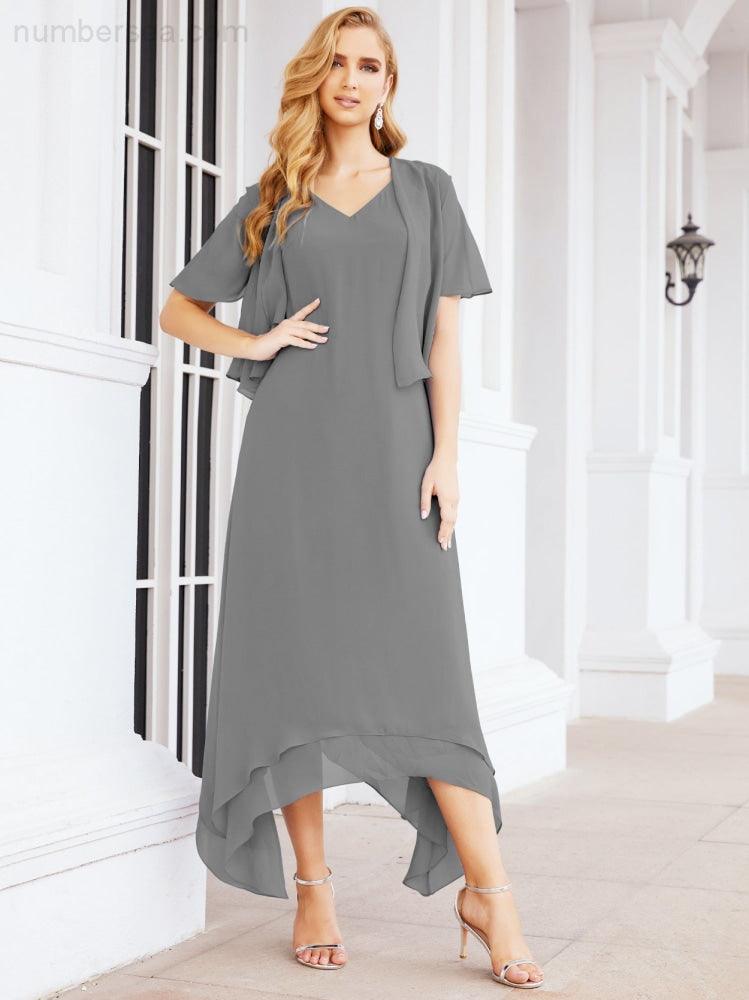 Sunnderly Two-Piece A-line Mother of The Bride Dress Formal Party Gown Dress SY28073