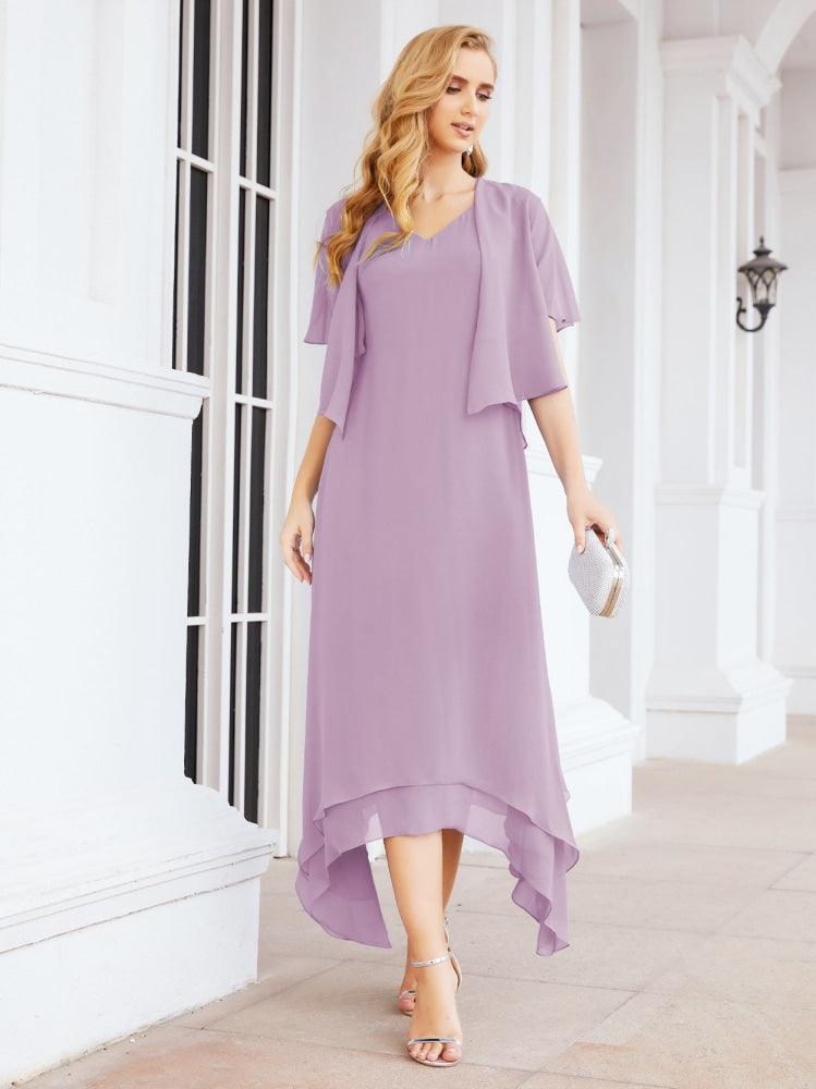 Sunnderly Two-Piece A-line Mother of The Bride Dress Formal Party Gown Dress SY28073
