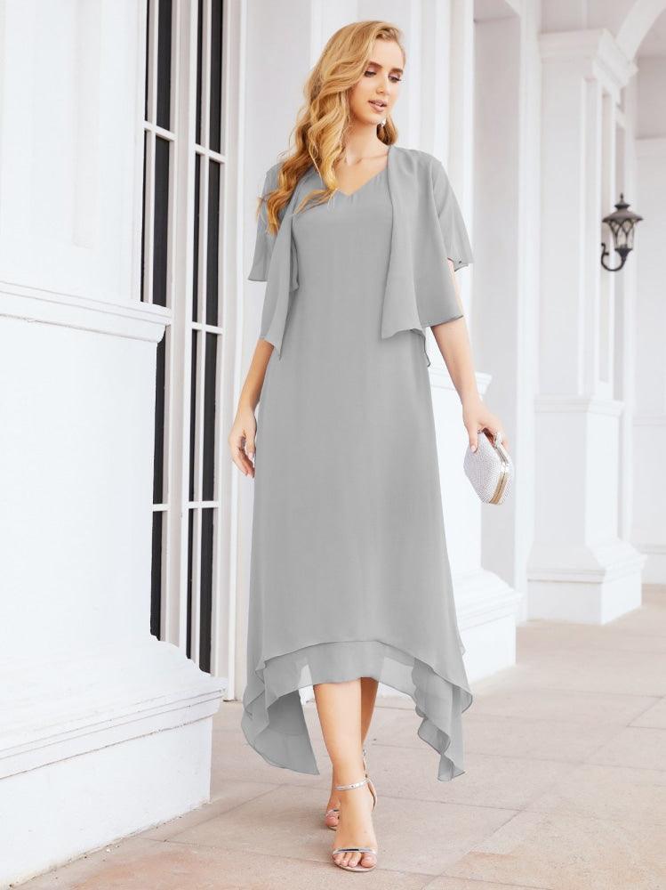 Sunnderly Two-Piece A-line Mother of The Bride Dress Formal Party Gown Dress SY28073