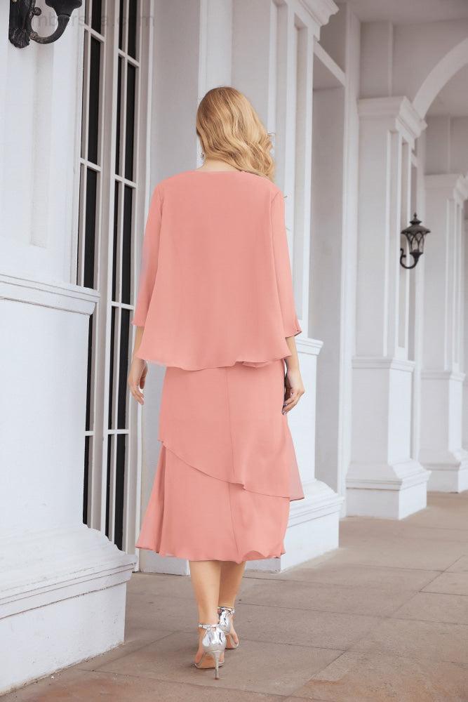 Sunnderly Two-Piece A-line Mother of The Bride Dress Formal Party Gown Dress SY28072