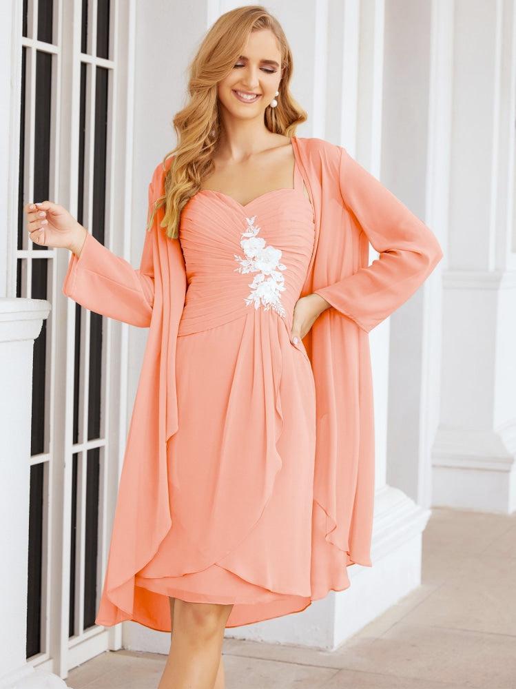 Sunnderly Mother of The Bride Groom Dresses Lace Appliques for Wedding Guest SY28066