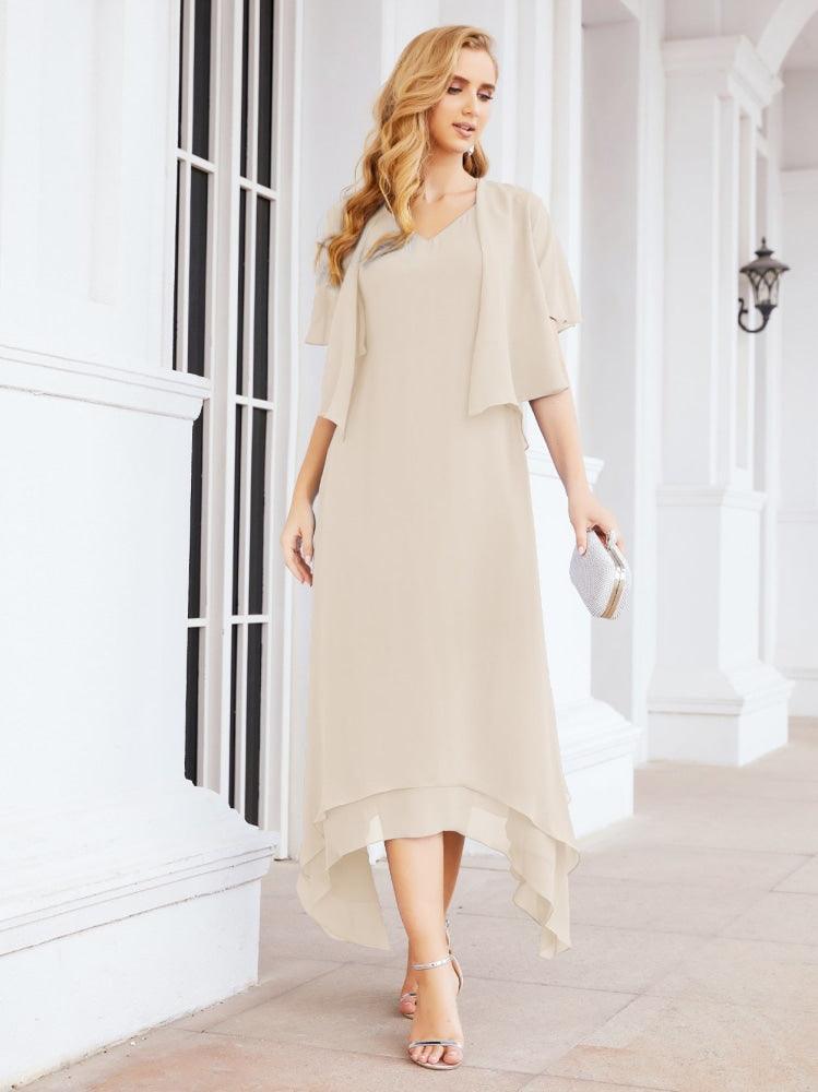 Sunnderly Two-Piece A-line Mother of The Bride Dress Formal Party Gown Dress SY28073