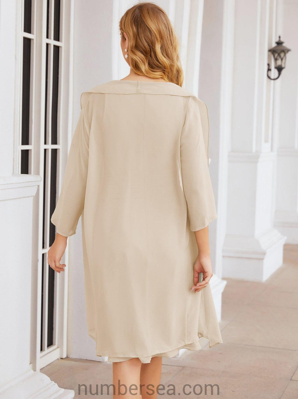 Sunnderly Mother of The Bride Dresses Prom Dress Casual Pleated Dress  SY28065
