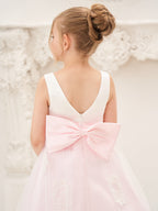 A-line Satin Tulle Ankle-length Pink Dress (2003227111)