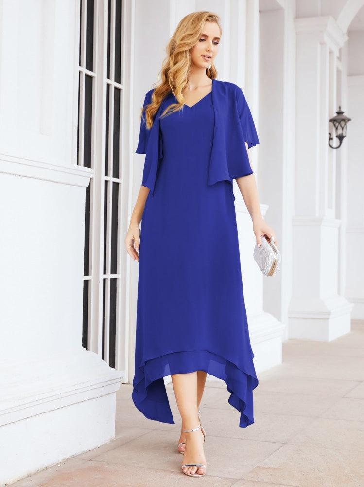 Sunnderly Two-Piece A-line Mother of The Bride Dress Formal Party Gown Dress SY28073