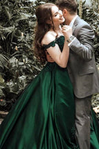 Off Shoulder Prom Gown with Lace