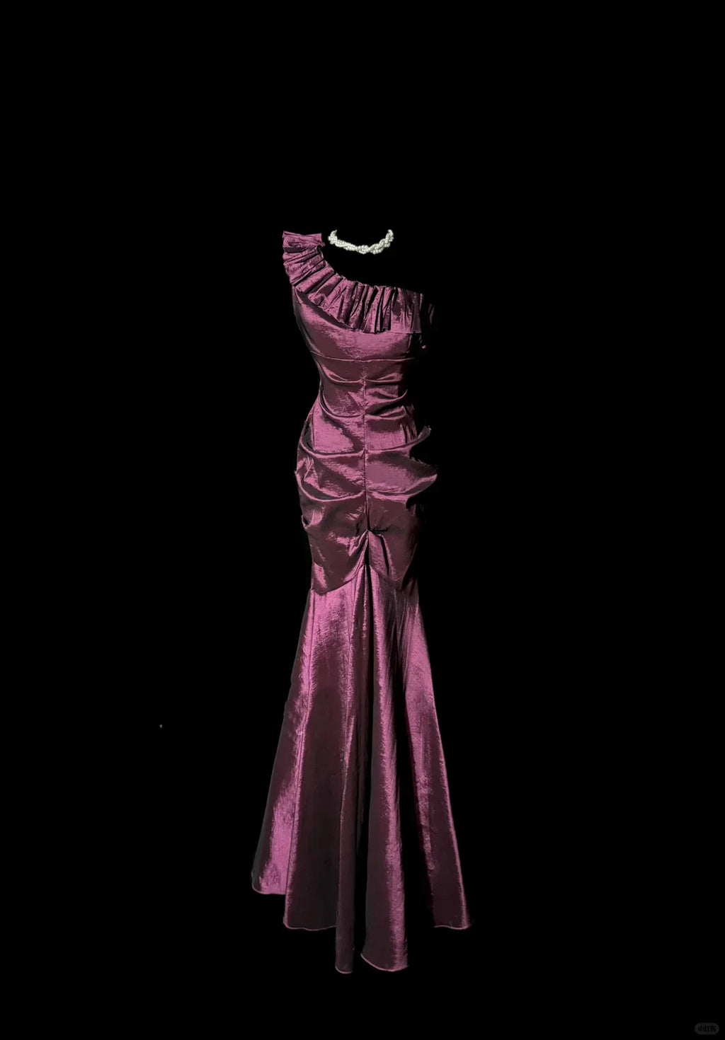 Mermaid One Shoulder Sleeveless Long Prom Gown Fairy Prom Dresses