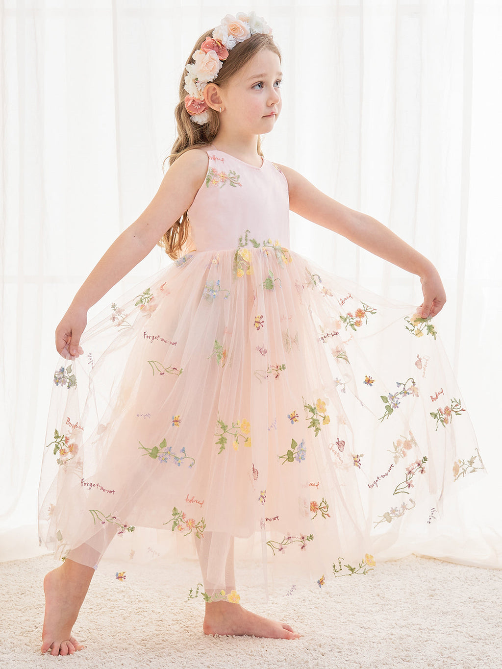 A-line Tulle Ankle-length Pink Dress (2003227599)