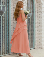 Chiffon Long Plus Size Mother of Bride Dresses Formal Bridesmaid Prom Gown SY28019