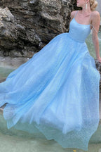 A-line Sparkly Prom Dress