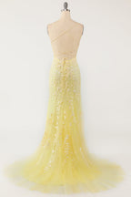 Mermaid Long Prom Dress Backless Evening Dress