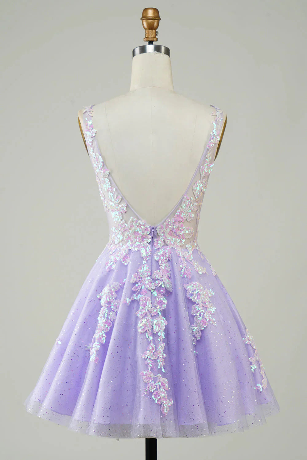 A Line Glitter Homecoming Dress Party Dress with Sequins