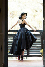 High Low Vintage Homecoming Dresses Short Prom Dress