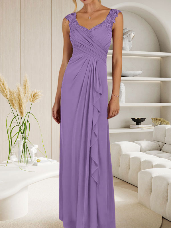 Champagne A-Line Sweetheart Neckline Pleated Mesh Dress