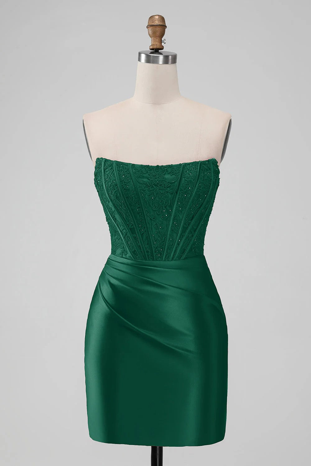Strapless Bodycon Homecoming Dress Short Prom Dress