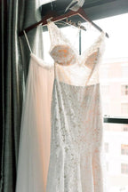 NumberSea Vintage Ivory Lace Mermaid V Neck Wedding Dress, Bridal Dresses, MW533