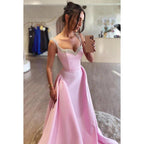 Couture & Ornate A-Line Rhinestone V-Neck Straps Party Prom Dress