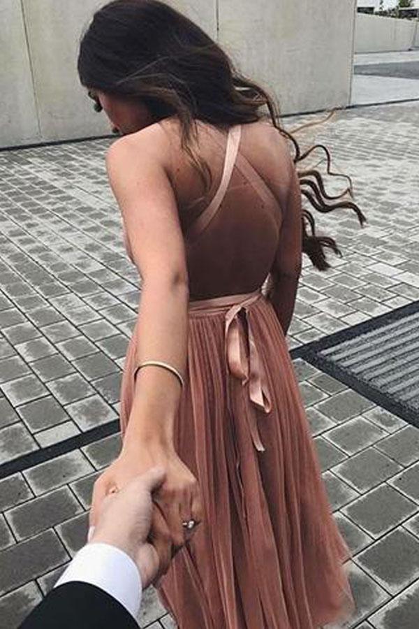 Cute V Neck Tulle Short Prom Dress Homecoming Dresses
