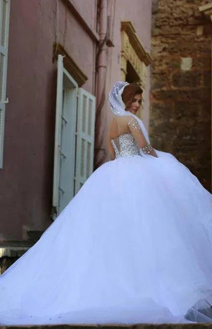 Designer Wedding Dresses With Sleeves | Luxury wedding dresses princess