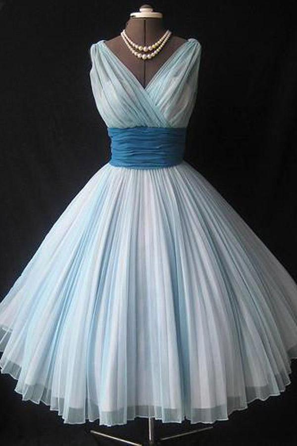 Homecoming Dress Chiffon Vintage Short Prom Dress Party Dress