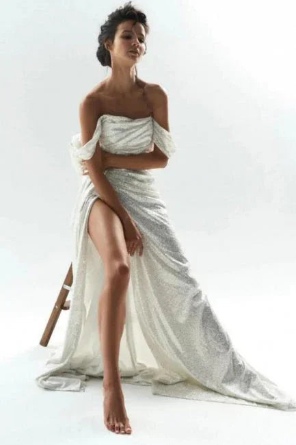 Mermaid / Trumpet Wedding Dresses Sparkle & Shine Dress Wedding Party
