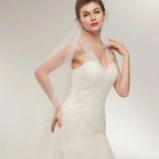NumberSea Beach Wedding Dresses Vestido Noiva Simple White Tulle V-neck Bridal Gown robe de mariage vestido de noiva sereia