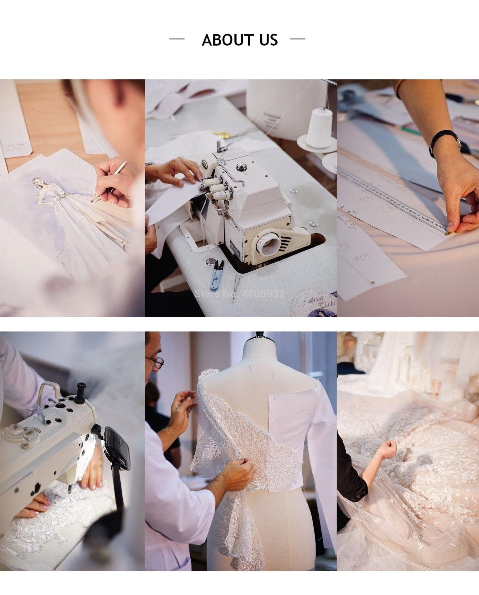 NumberSea Boho Lace Wedding Dresses 2021 Lakshmigown Vestido de Noche New V Neck Luxury Beading Sexy Lace Bridal Gown Robe Mariee