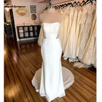 NumberSea Bridal Crepe Mermaid Wedding Dress 2025 Trouwjurken Vintage Sweetheart Boho Wedding Gowns Vestidos de Nova