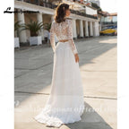 NumberSea Charming Beach Lace Wedding Dresses A-line
