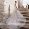NumberSea Cheap White Jumpsuits A Line Wedding Dresses Sweetheart Lace Satin With Overskirts Bridal Gowns Pants Dress Vestidos De Novia
