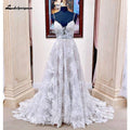 NumberSea Lace Boho Wedding Dresses 2025 Vestidos Receipt Party Gowns Summer Beach Robe Sexy Bridal Gowns Spaghetti Straps